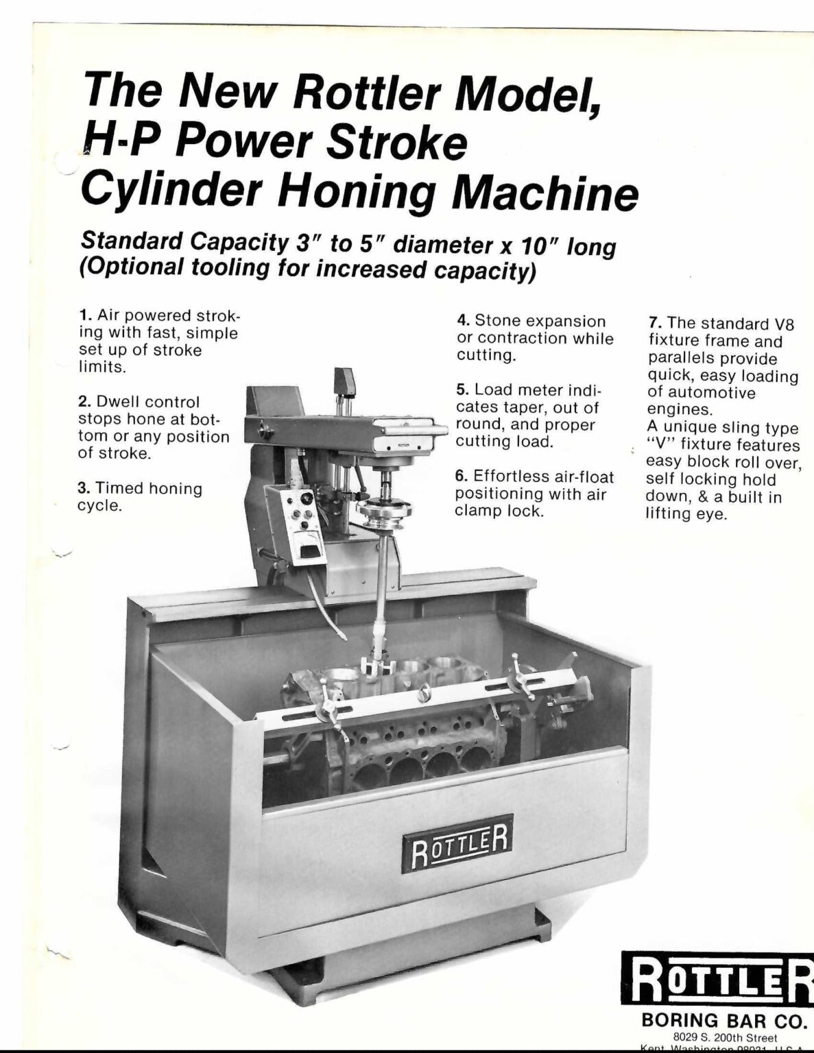 Rottler H-P Power Stroke Cylinder Honing Machine - USA Equipment Sales ...
